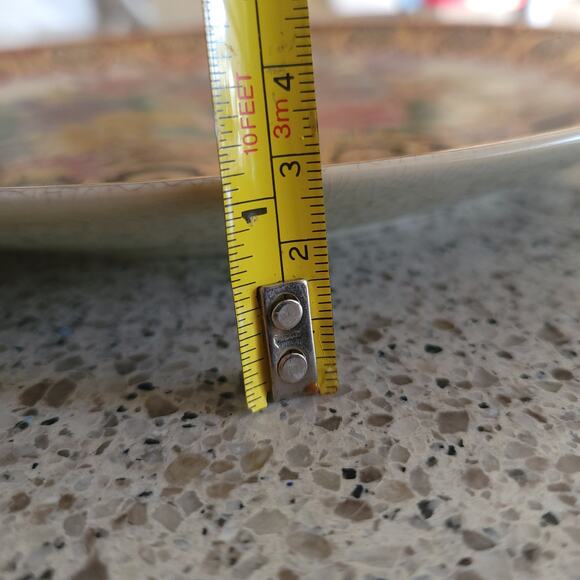 VTG Handpainted Asian Floral 22k Gold Gild Chinese Porcelain 10" Display Plate - Picture 7 of 16